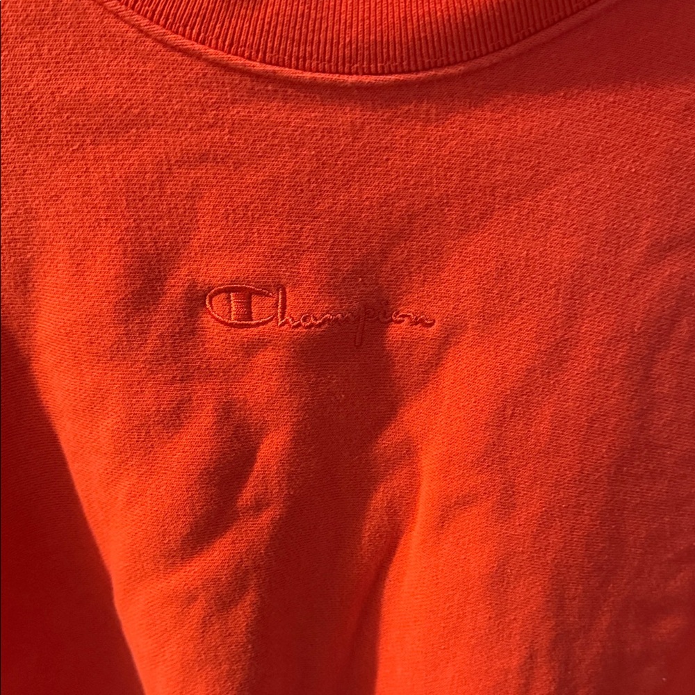 Champion women  Vibrant Orange Crewneck Sweater